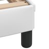 vidaXL Рамка за легло Viana с LED без матрак бяла 90x190 см