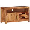 vidaXL ТВ шкаф, 90x34,5x50 см, акациево дърво масив