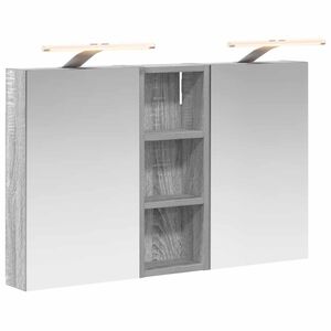 vidaXL Комплект шкафове за баня с рафт с врата 3 pcs 80 x 10,5 x 50 см