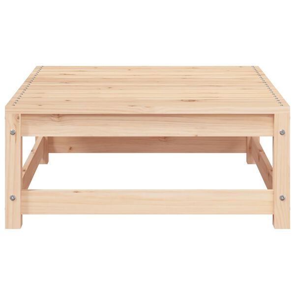 vidaXL Градински табуретки с възглавници, 2 бр, бор масив