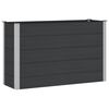 vidaXL Градинска повдигната леха Черно 150 x 50 x 91 cm алу.