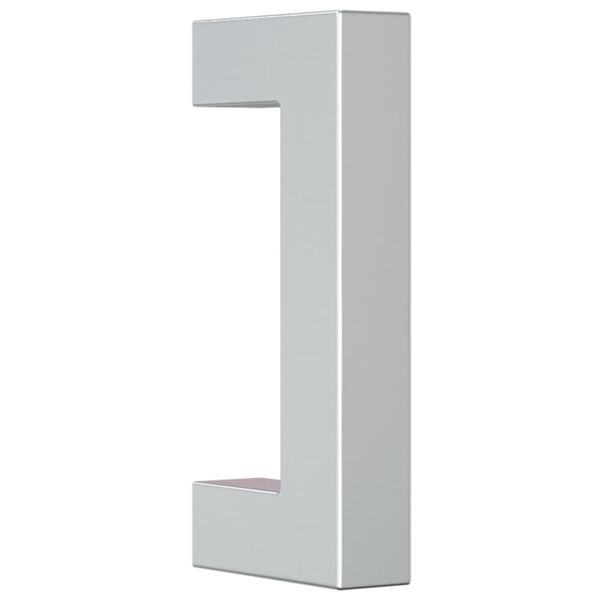 vidaXL Дръжки за шкафове, 10 бр, сребристи, 64 мм, неръждаема стомана