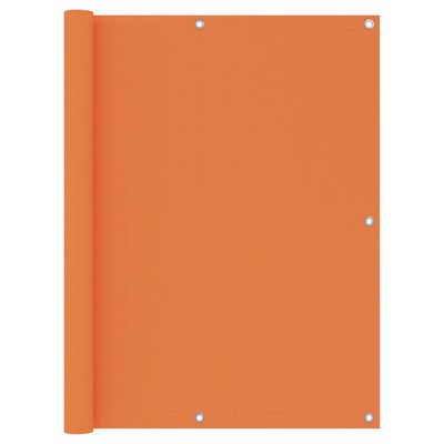 vidaXL Балконски параван, оранжев, 120x600 см, плат оксфорд