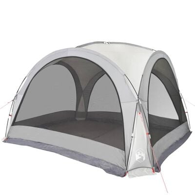 vidaXL Парти палатка, бяла, водоустойчива