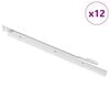 vidaXL Плъзгач за чекмедже 12 pcs Бяло 400 mm Стомана