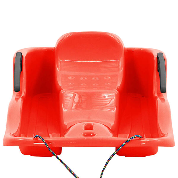 vidaXL Шейна със спирачки, червена, 87x40x18 см, полипропилен