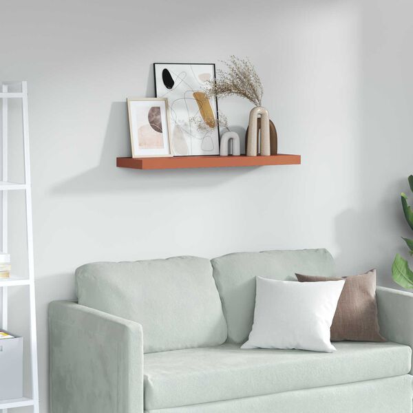 vidaXL Стенен рафт Червено 90 x 23,5 x 4 см Инженерно дърво