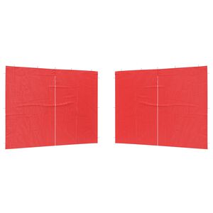 vidaXL Стена на палатка за парти 2 бр. 300 x 195 см Червено