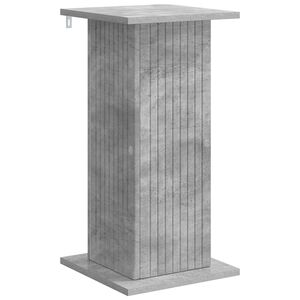 vidaXL Стойка за растения Бетонно сиво 30,5 x 30 x 60,5 см