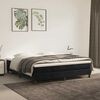 vidaXL Матрак за легло с покет пружини средна твърдост черен 160x220x20 см кадифе