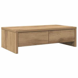 vidaXL Стойка за монитор с чекмеджета 50x27x15 см инженерно дърво