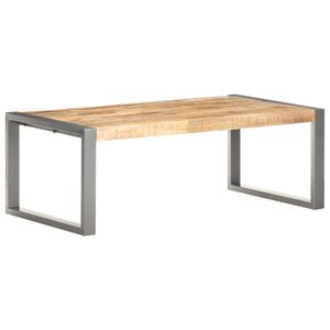 vidaXL Маса за кафе, 110x60x40 см, грубо мангово дърво