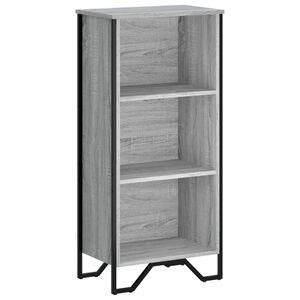 vidaXL Библиотека, сив сонома, 50x31x106 см, инженерно дърво