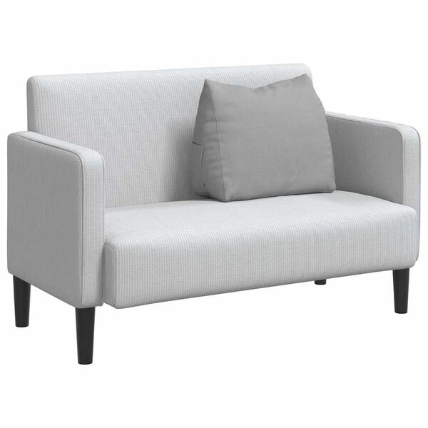 vidaXL Възглавница за гръб Облачно сиво 60 x 20 x 50 см текстил