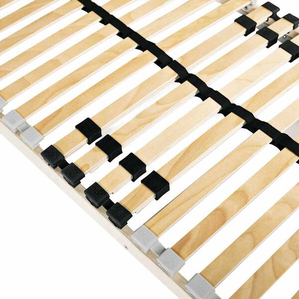 vidaXL Ламелна подматрачна рамка Кафяво 100 x 190 cm Солидно бук