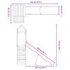 vidaXL Комбинирано детско съоръжение за игра на открито, бор масив