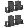 Помощник за подреждане на дърва 2 pcs Антрацит 34 x 10 x 15 см