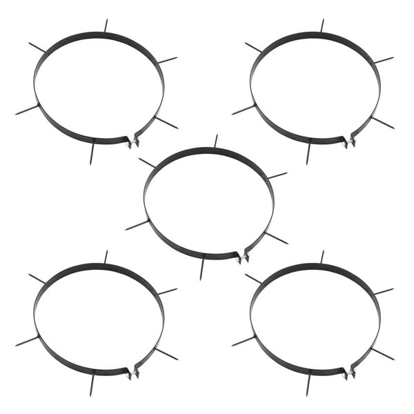 vidaXL Градински валяк за трева аератор, черен, 42 л, желязо и стомана