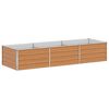 vidaXL Градинска повдигната леха Светло кафяво 240 x 80 x 45 cm