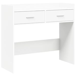 vidaXL Конзолна маса Бяло 90 x 35 x 80 см Инженерна дървесина