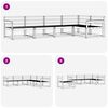 vidaXL Комплект дивани за открито 5 pcs Естествен