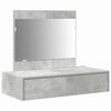 vidaXL Тоалетка Сив 83 x 40 x 70 см Инженерна дървесина