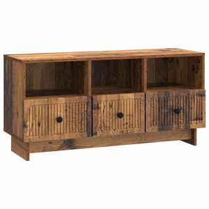vidaXL ТВ шкаф Старо дърво 102 x 34,5 x 50 см Инженерна дървесина