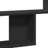vidaXL Стенен рафт, черен, 100x15x70 см, инженерно дърво