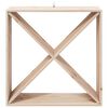 vidaXL Винен рафт 4 pcs Естествен 62 x 25 x 62 cm Солидно борово дърво