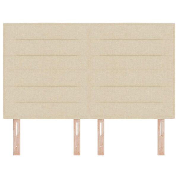 vidaXL Облегалка за глава Крем 160 cm текстил