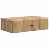 vidaXL Стенен страничен масичка 59 x 34,5 x 17 см Инженерна дървесина