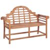vidaXL Градинска пейка, 127x58,5x92,5 см, тиково дърво масив