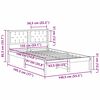 vidaXL Рамка за легло Светлосиво 135 x 190 cm Солидно борово дърво