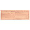 vidaXL Плот за маса светлокафяв 120x40x(2-6) см обработен масивен дъб