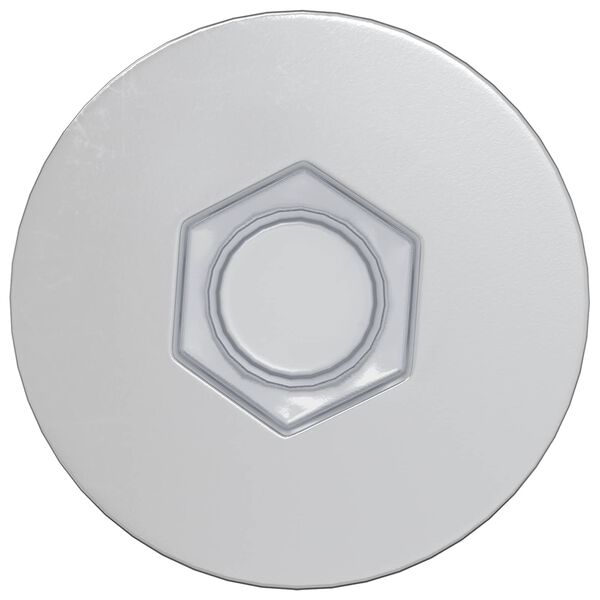 vidaXL Винтове confirmat 2500 pcs Сребрист Метал