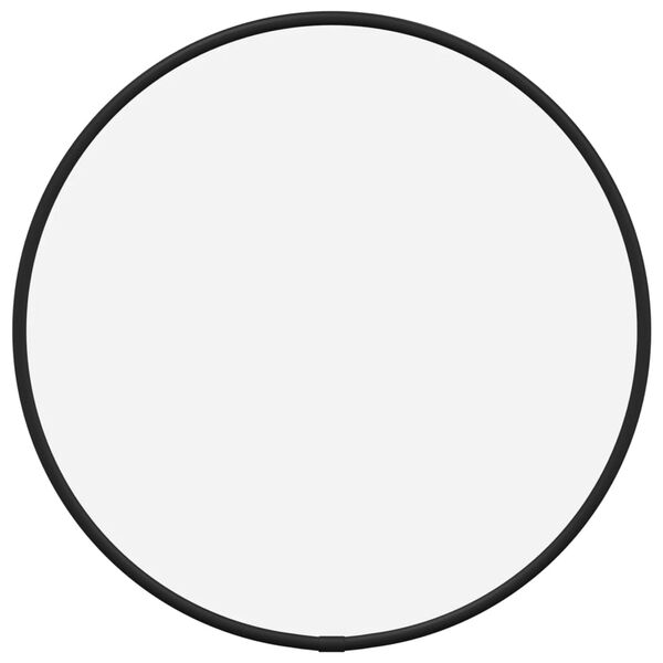 vidaXL Стенно огледало черно Ø 30 см кръгло