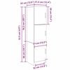 vidaXL Висок шкаф Сив Сонома 31.5 x 32 x 122.5 см