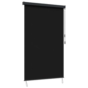 vidaXL Ролетна щора Черно 80 x 250 cm Текстил и Алуминий