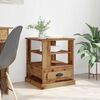vidaXL Нощен шкаф с рафт Старо дърво 50 x 50 x 60 cm Инженерно дърво