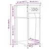 vidaXL Нощен шкаф Сонома дъб 41 x 28 x 76 см Инженерно дърво