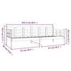 vidaXL Дневно легло, бяло, борово дърво масив, 80x200 см