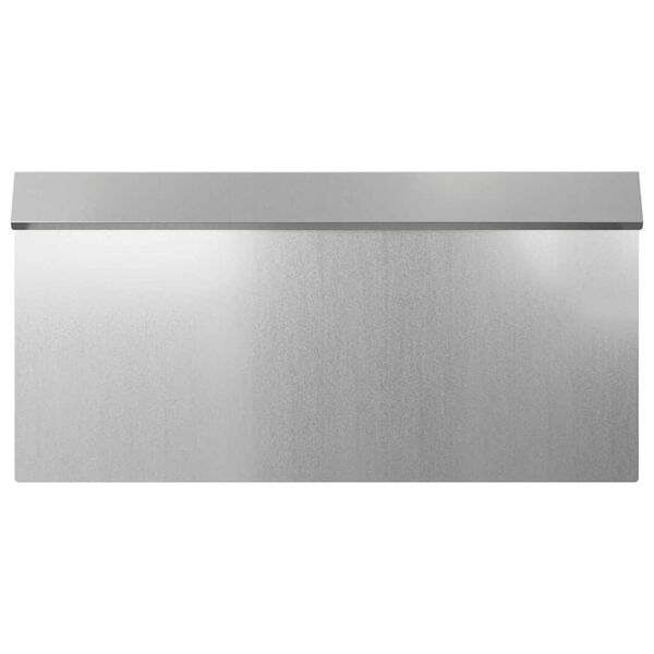 vidaXL Оградка за охлюви 4 pcs Сребрист 50 x 3,5 x 25 см