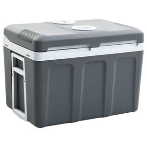 vidaXL Преносима термоелектрическа хладилна кутия 40 л 12 V 230 V E