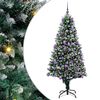 vidaXL С изкуствено коледно дърво с 300 LED светодиода Зелен 180 cm