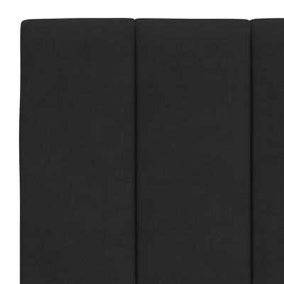 vidaXL Рамка за легло с табла, черна, 120x200 см, кадифе