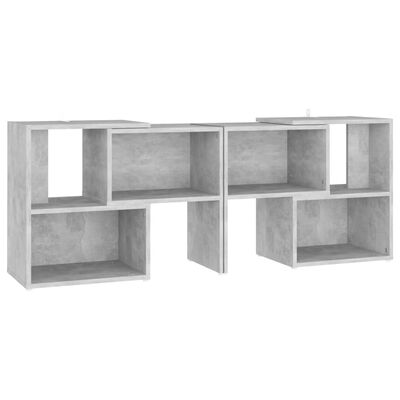 vidaXL ТВ шкаф, бетонно сив, 104x30x52 см, ПДЧ