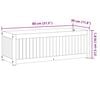 vidaXL Градинска кашпа 80x30x27,5 см масивна акация и стомана