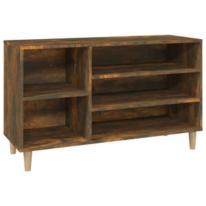 vidaXL Шкаф за обувки, опушен дъб, 102x36x60 см, инженерно дърво