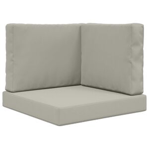 vidaXL Възглавница за диван на открито Полиестер Сив 60 x 60 x 8 см