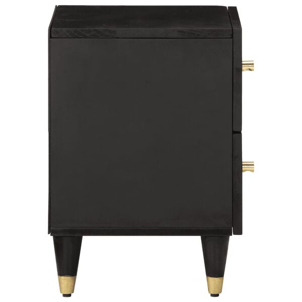 vidaXL Нощно шкафче, 40x33x46 см, масивно мангово дърво